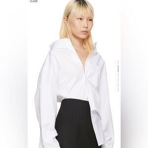 Balenciaga oversized white shirt